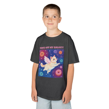 WORNWORD Kids Mid-Weight Tee - Cat Lovers "Paws Off My Galaxy!"