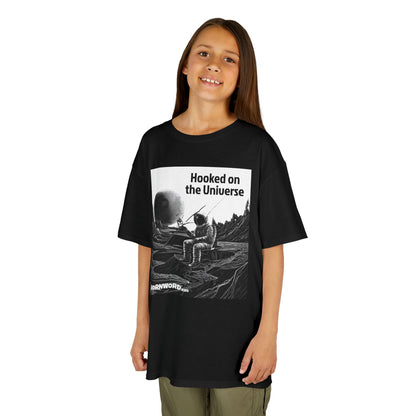 WORNWORD Kids™ Youth Mid-Weight Tee - Astronaut "Hooked on the Universe!