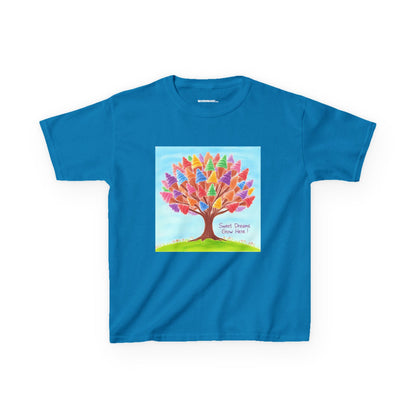 WORNWORD Kids Mid-Weight Tee - Ice-Cream Tree “Sweet Dreams Grow Here!”