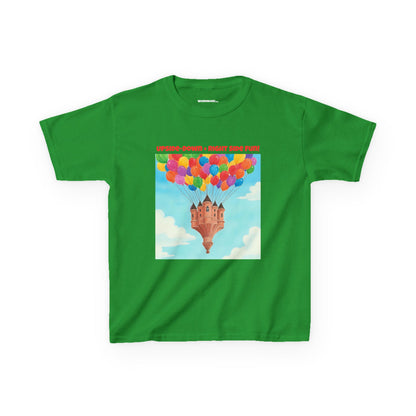 WORNWORD Kids Mid-Weight Tee - Floating Castle “Upside-Down = Right Side Fun!”