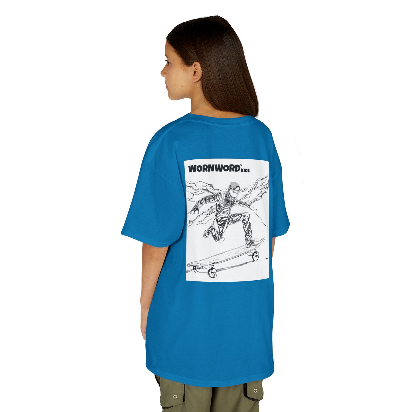 WORNWORD Kids™ Youth Mid-Weight Tee - Lightning Bolt "Charged Up and Rolling!"