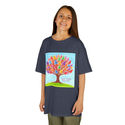 WORNWORD Kids Mid-Weight Tee - Ice-Cream Tree “Sweet Dreams Grow Here!”