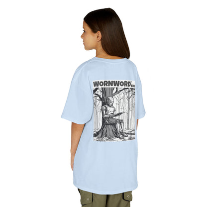 WORNWORD Kids™ Youth Mid-Weight Tee - Robot "Upgrade Your Brain"