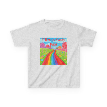 WORNWORD Kids Mid-Weight Tee - Rainbow Road “Follow the Candy Path!”