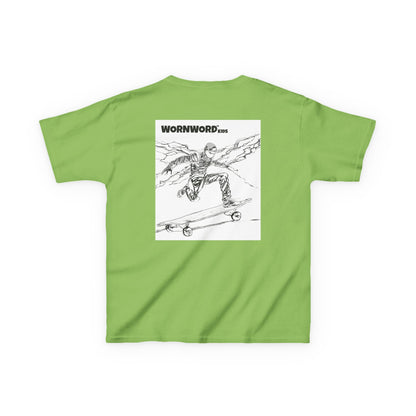 WORNWORD Kids™ Youth Mid-Weight Tee - Lightning Bolt "Charged Up and Rolling!"