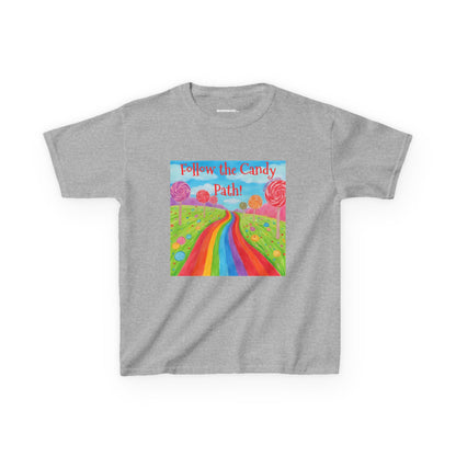 WORNWORD Kids Mid-Weight Tee - Rainbow Road “Follow the Candy Path!”