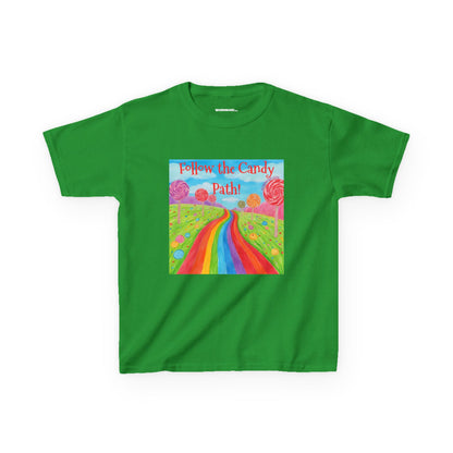 WORNWORD Kids Mid-Weight Tee - Rainbow Road “Follow the Candy Path!”
