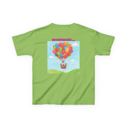 WORNWORD Kids Mid-Weight Tee - Floating Castle “Upside-Down = Right Side Fun!”