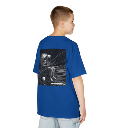 WORNWORD Kids™ Youth Mid-Weight Tee - Astronaut "Hooked on the Universe!
