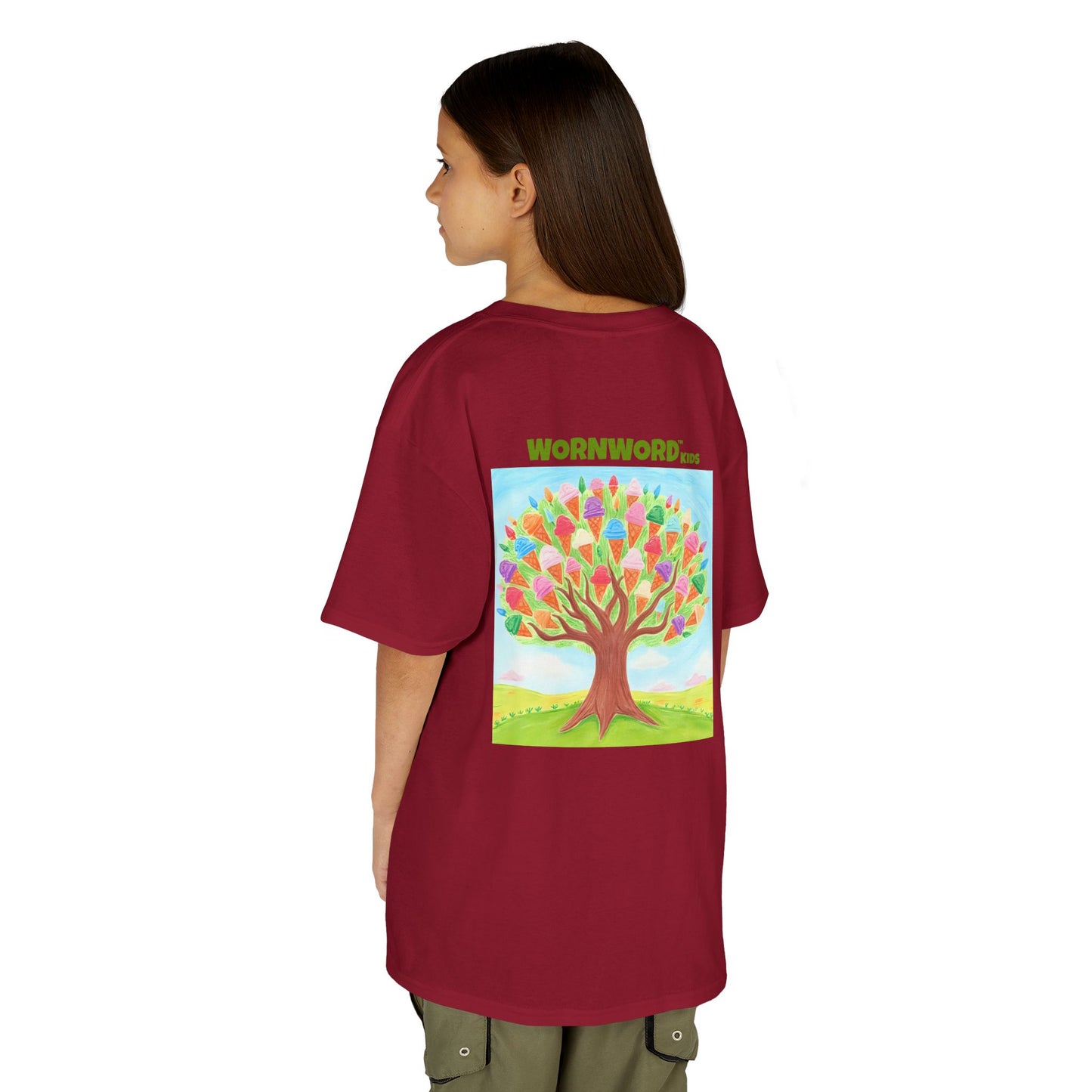 WORNWORD Kids Mid-Weight Tee - Ice-Cream Tree “Sweet Dreams Grow Here!”