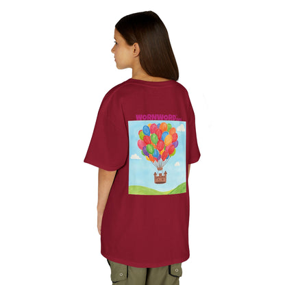 WORNWORD Kids Mid-Weight Tee - Floating Castle “Upside-Down = Right Side Fun!”