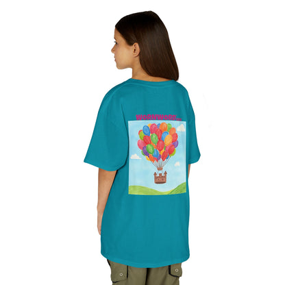 WORNWORD Kids Mid-Weight Tee - Floating Castle “Upside-Down = Right Side Fun!”