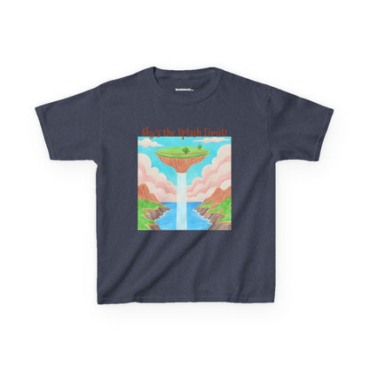 WORNWORD Kids Mid-Weight Tee - Waterfall Islands “Sky’s the Splash Limit!”