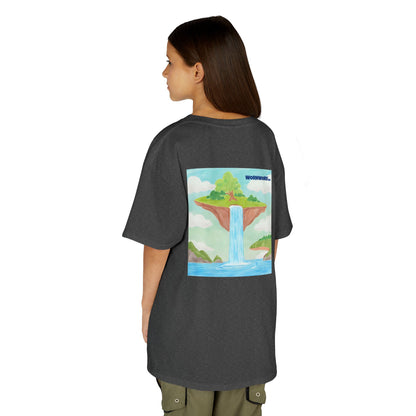 WORNWORD Kids Mid-Weight Tee - Waterfall Islands “Sky’s the Splash Limit!”