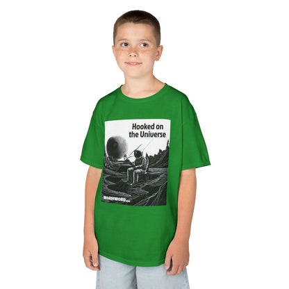 WORNWORD Kids™ Youth Mid-Weight Tee - Astronaut "Hooked on the Universe!