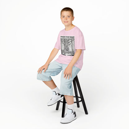 WORNWORD Kids™ Youth Mid-Weight Tee - Robot "Upgrade Your Brain"