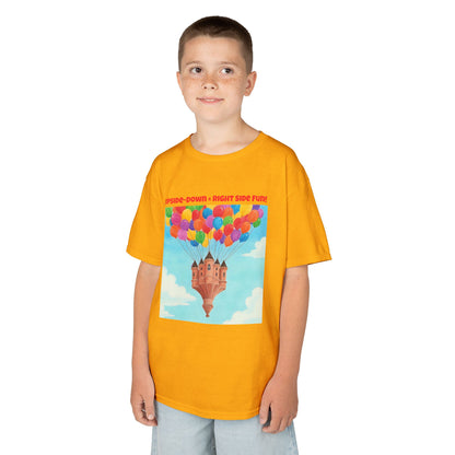 WORNWORD Kids Mid-Weight Tee - Floating Castle “Upside-Down = Right Side Fun!”