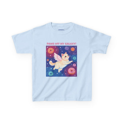 WORNWORD Kids Mid-Weight Tee - Cat Lovers "Paws Off My Galaxy!"