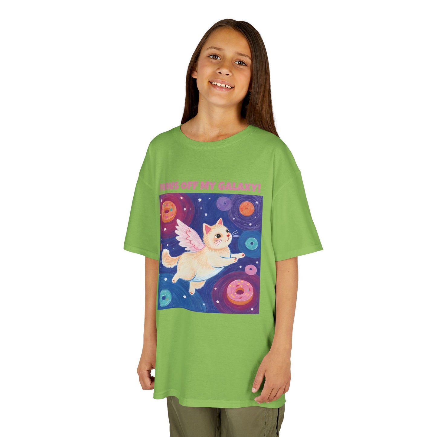 WORNWORD Kids Mid-Weight Tee - Cat Lovers "Paws Off My Galaxy!"