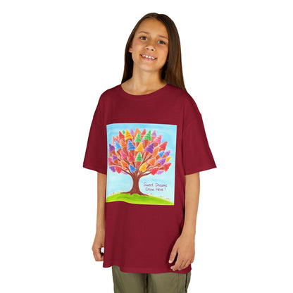 WORNWORD Kids Mid-Weight Tee - Ice-Cream Tree “Sweet Dreams Grow Here!”