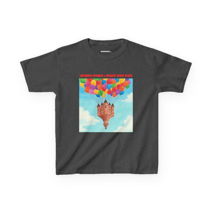 WORNWORD Kids Mid-Weight Tee - Floating Castle “Upside-Down = Right Side Fun!”