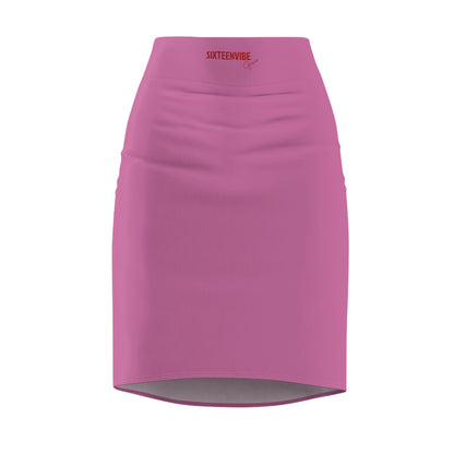 SIXTEENVIBE Grace TONEVIVE™ Pencil Skirt - Blush Verse