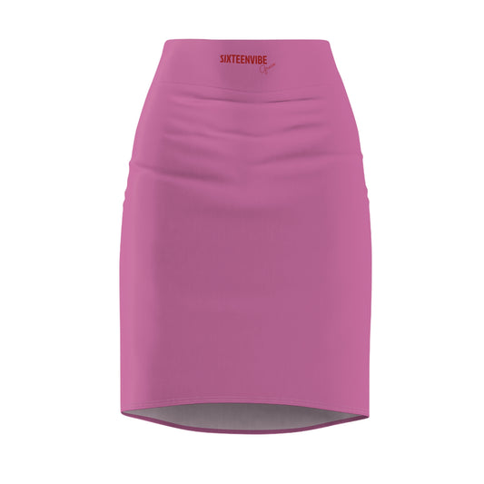 SIXTEENVIBE Grace TONEVIVE™ Pencil Skirt - Blush Verse