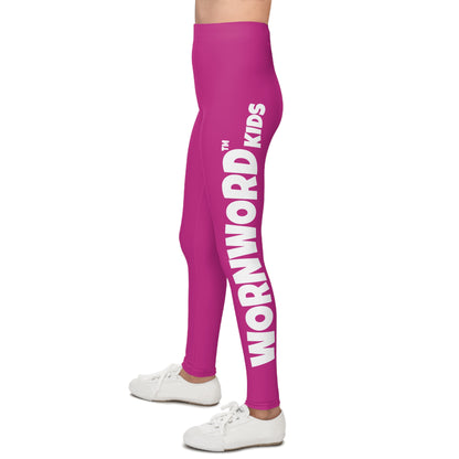 WORNWORD Kids™ ColorVibeZ™ Youth Leggings - Cherry Red