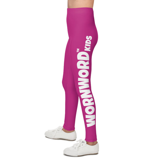 WORNWORD Kids™ ColorVibeZ™ Youth Leggings - Cherry Red