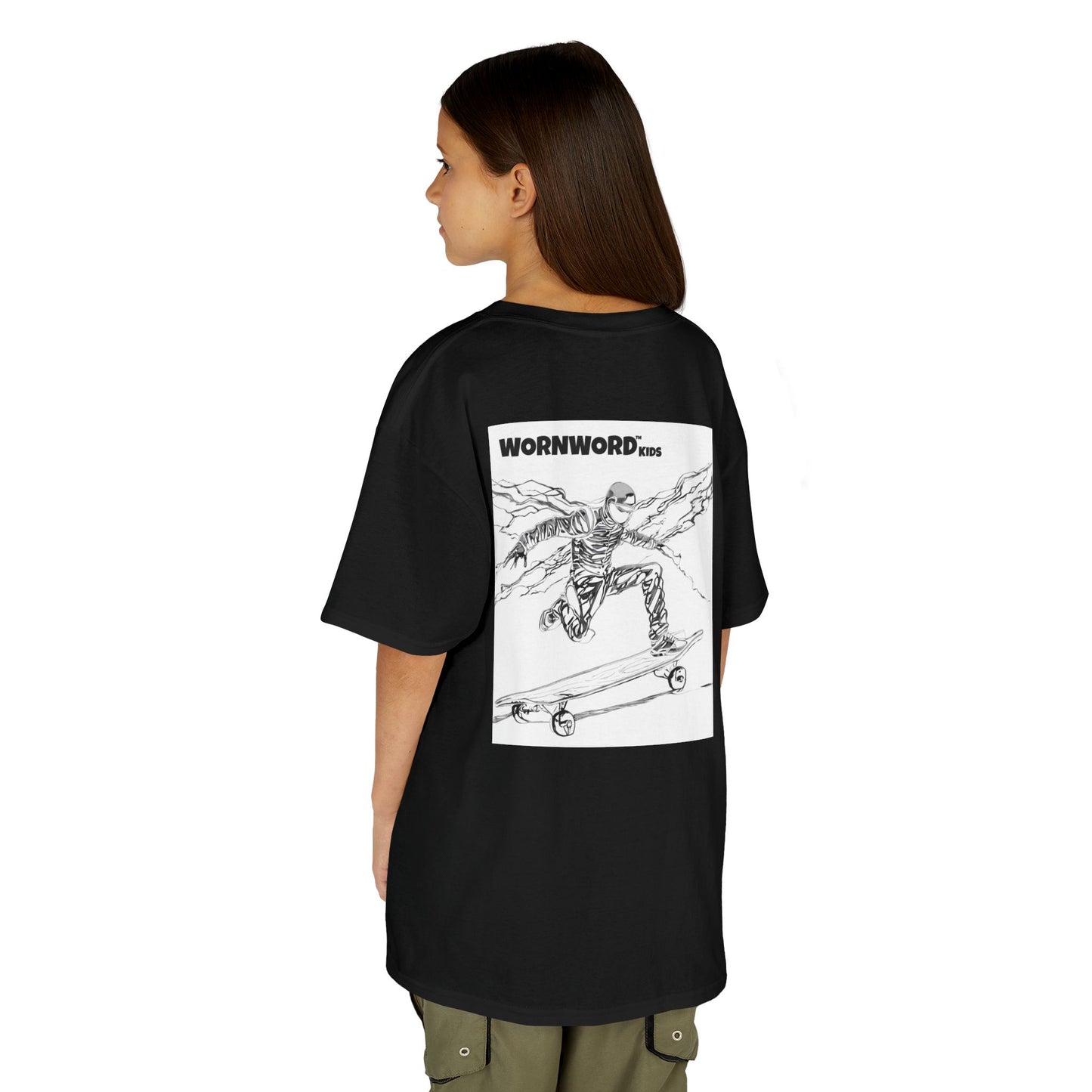 WORNWORD Kids™ Youth Mid-Weight Tee - Lightning Bolt "Charged Up and Rolling!"