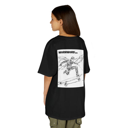WORNWORD Kids™ Youth Mid-Weight Tee - Lightning Bolt "Charged Up and Rolling!"