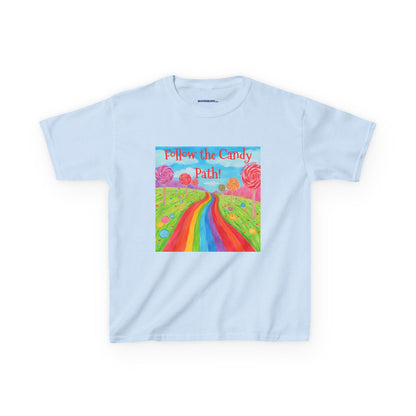 WORNWORD Kids Mid-Weight Tee - Rainbow Road “Follow the Candy Path!”