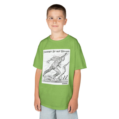WORNWORD Kids™ Youth Mid-Weight Tee - Lightning Bolt "Charged Up and Rolling!"