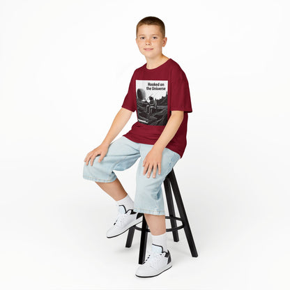 WORNWORD Kids™ Youth Mid-Weight Tee - Astronaut "Hooked on the Universe!