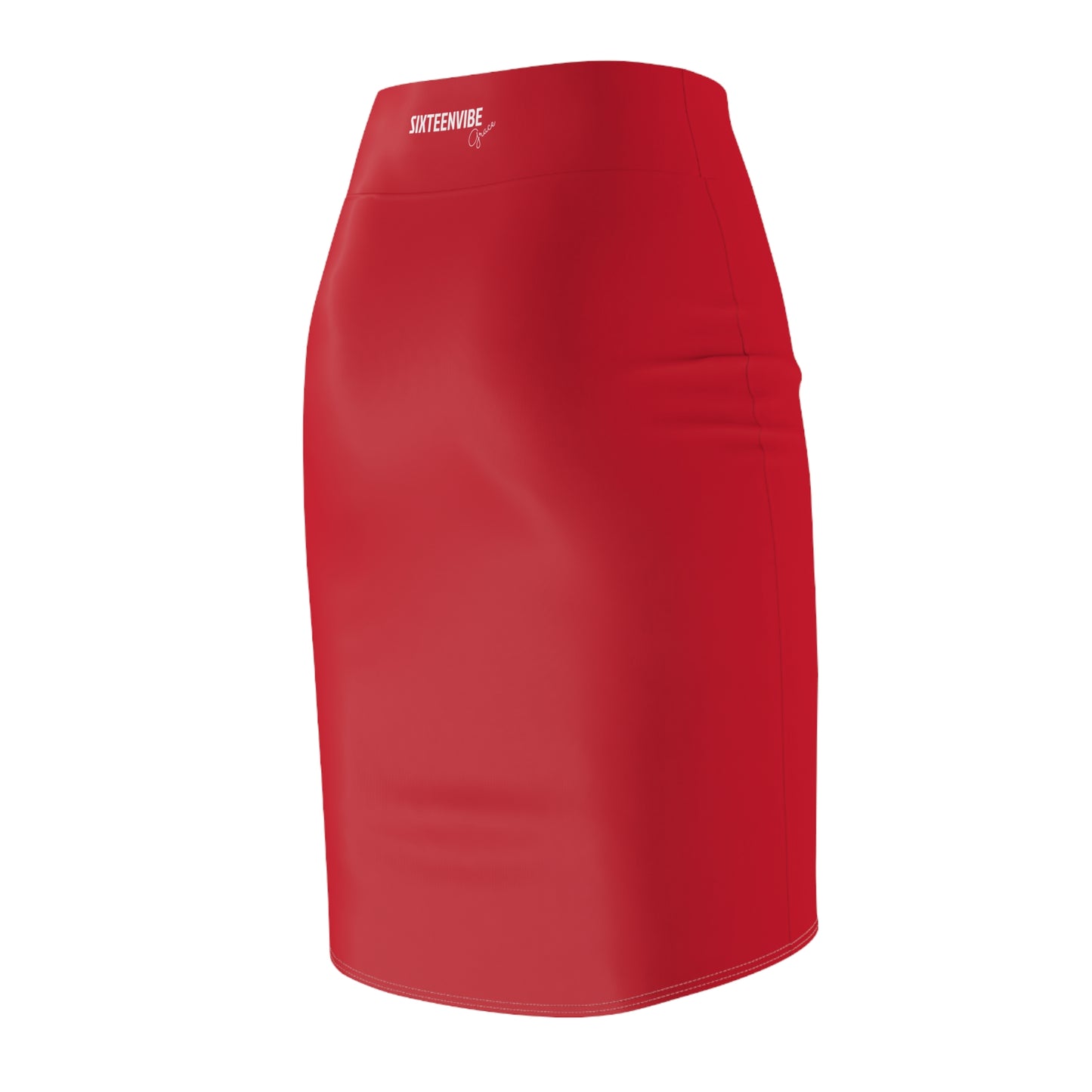 SIXTEENVIBE Grace TONEVIVE™ Pencil Skirt - Red Reign