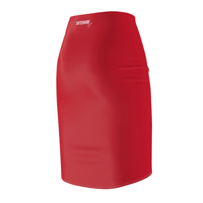 SIXTEENVIBE Grace TONEVIVE™ Pencil Skirt - Red Reign