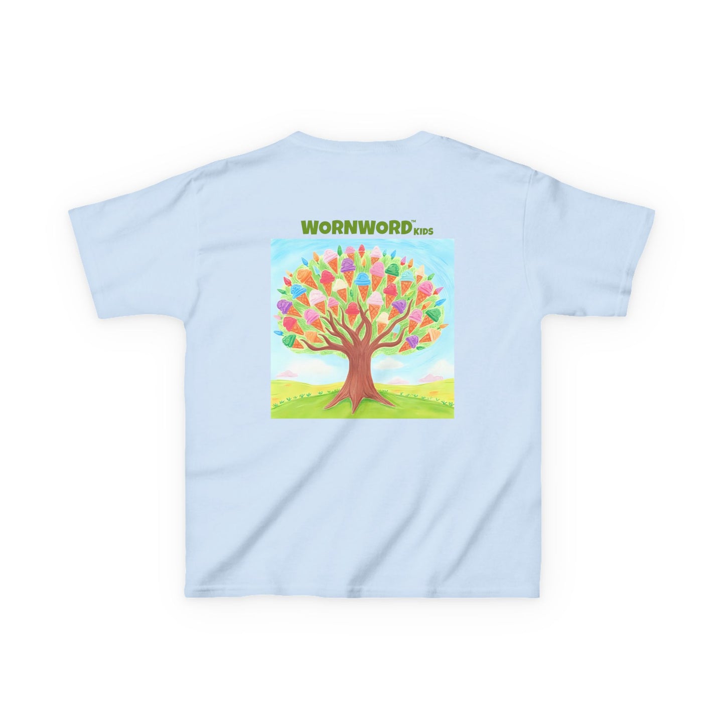 WORNWORD Kids Mid-Weight Tee - Ice-Cream Tree “Sweet Dreams Grow Here!”