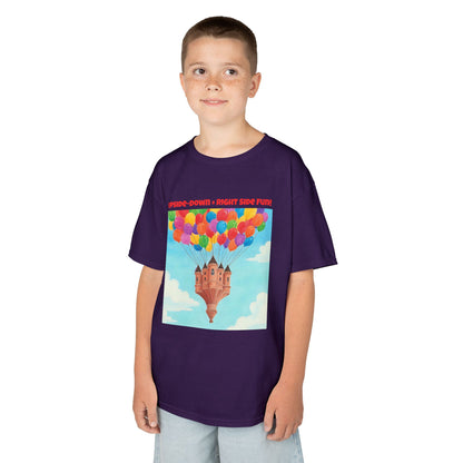 WORNWORD Kids Mid-Weight Tee - Floating Castle “Upside-Down = Right Side Fun!”