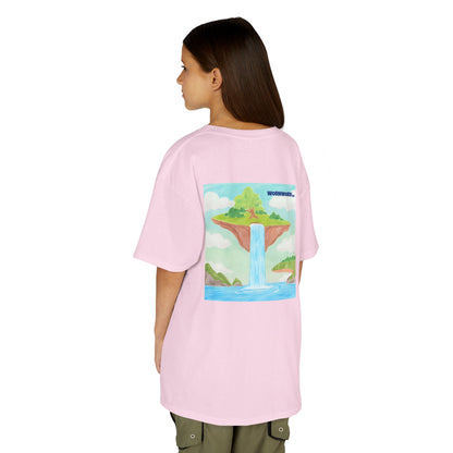 WORNWORD Kids Mid-Weight Tee - Waterfall Islands “Sky’s the Splash Limit!”
