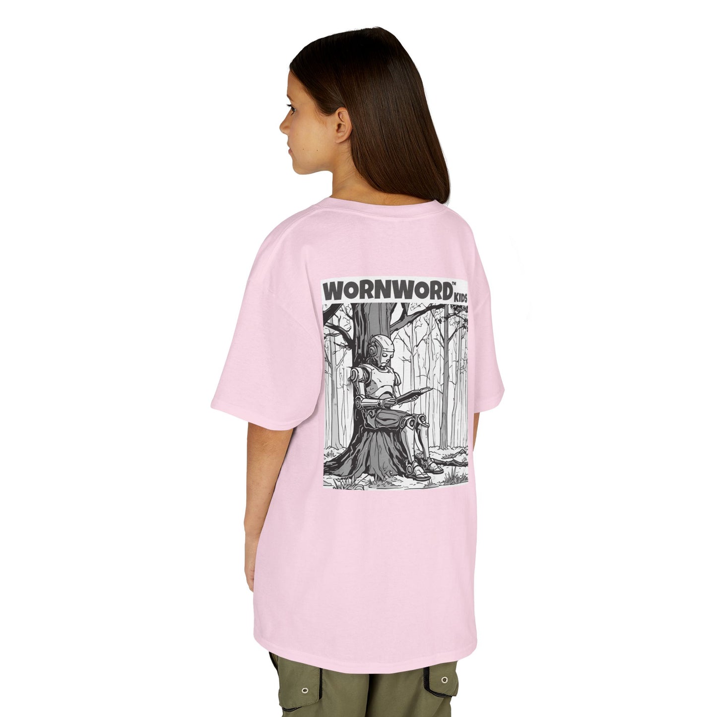 WORNWORD Kids™ Youth Mid-Weight Tee - Robot "Upgrade Your Brain"