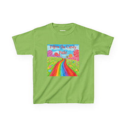 WORNWORD Kids Mid-Weight Tee - Rainbow Road “Follow the Candy Path!”