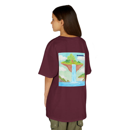 WORNWORD Kids Mid-Weight Tee - Waterfall Islands “Sky’s the Splash Limit!”