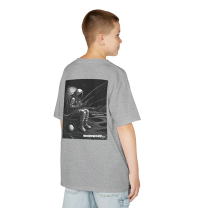 WORNWORD Kids™ Youth Mid-Weight Tee - Astronaut "Hooked on the Universe!