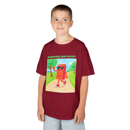 WORNWORD Kids Mid-Weight Tee - Walking Juice Box “Sip Happens. Keep Rollin’!