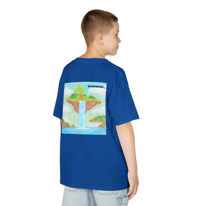 WORNWORD Kids Mid-Weight Tee - Waterfall Islands “Sky’s the Splash Limit!”