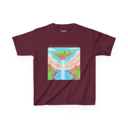 WORNWORD Kids Mid-Weight Tee - Waterfall Islands “Sky’s the Splash Limit!”