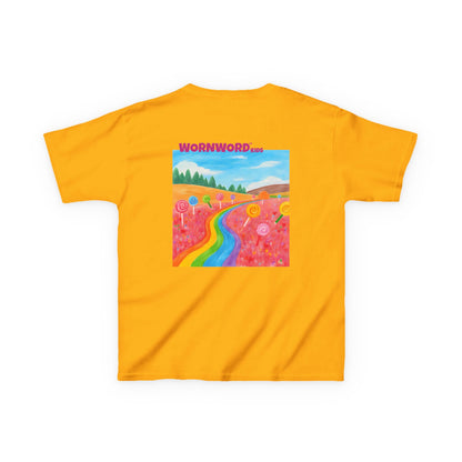 WORNWORD Kids Mid-Weight Tee - Rainbow Road “Follow the Candy Path!”