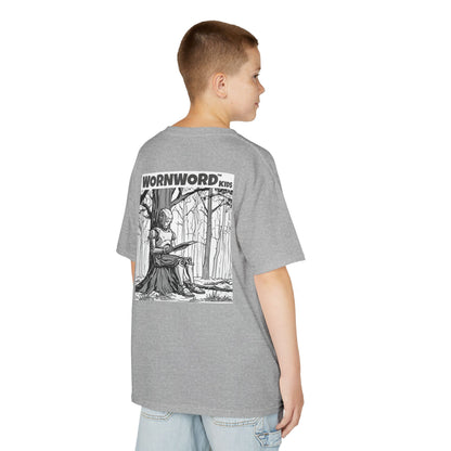 WORNWORD Kids™ Youth Mid-Weight Tee - Robot "Upgrade Your Brain"