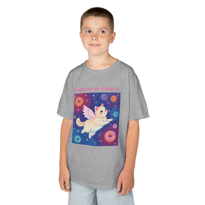 WORNWORD Kids Mid-Weight Tee - Cat Lovers "Paws Off My Galaxy!"