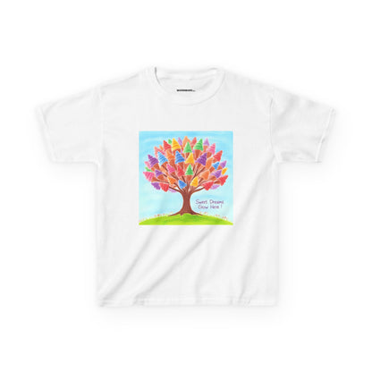 WORNWORD Kids Mid-Weight Tee - Ice-Cream Tree “Sweet Dreams Grow Here!”